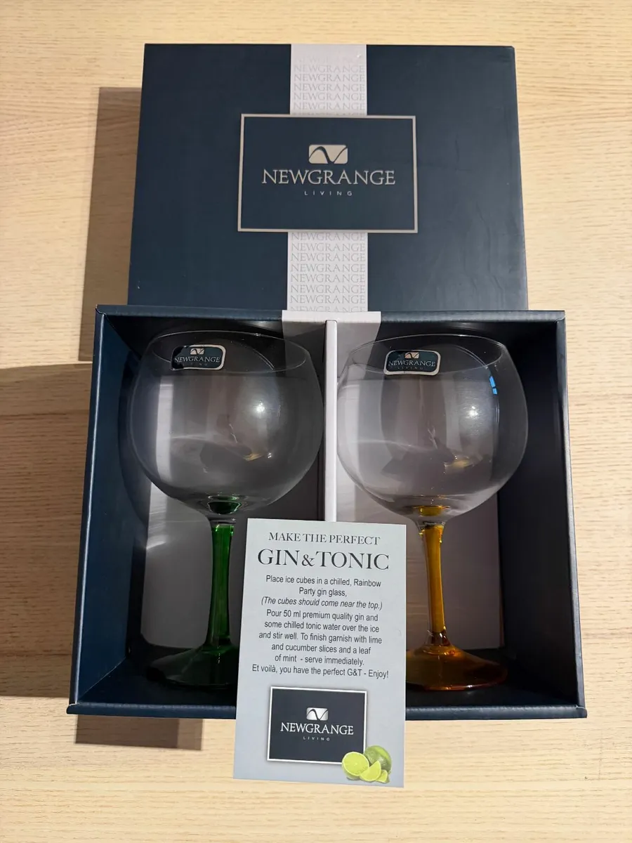 Newgrange Gin Glass Pair