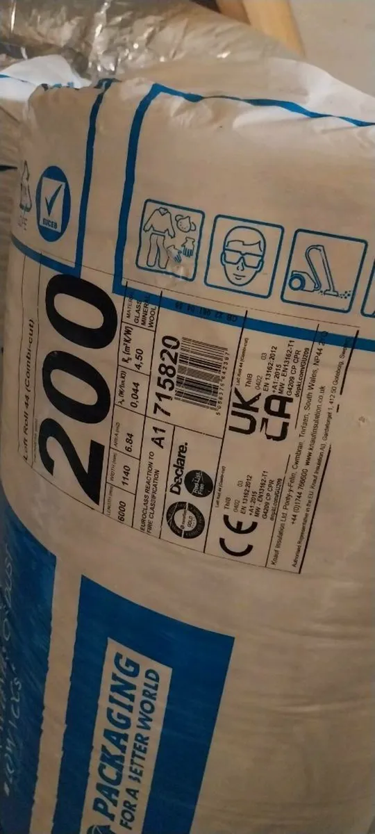 Attic Insulation Knauf 200mm Earthwool 44 6.84sqm - Image 1