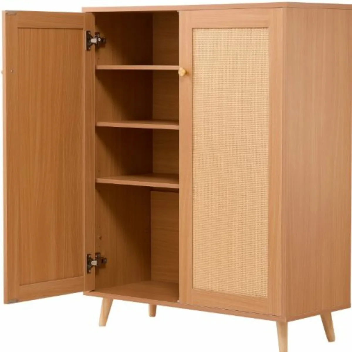 Rattan Shoe Cabinet,5 Tiers Shoe Storage Organizer - Image 3