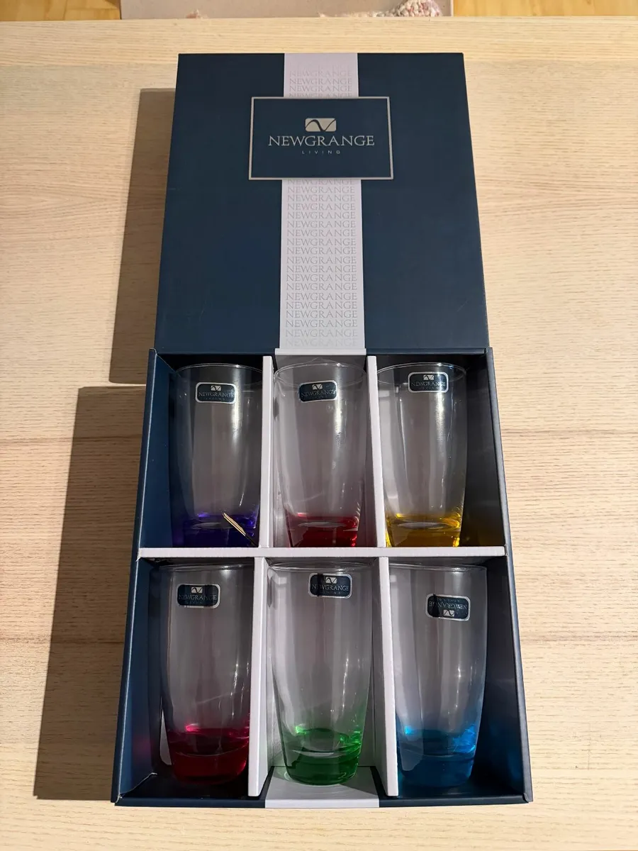 Newgrange rainbow tumbler set of 6