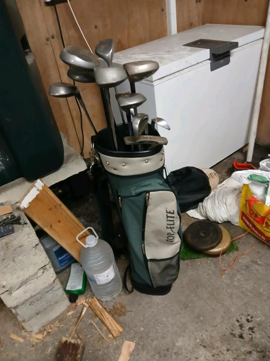 Golf Clubs and Bag - Image 1