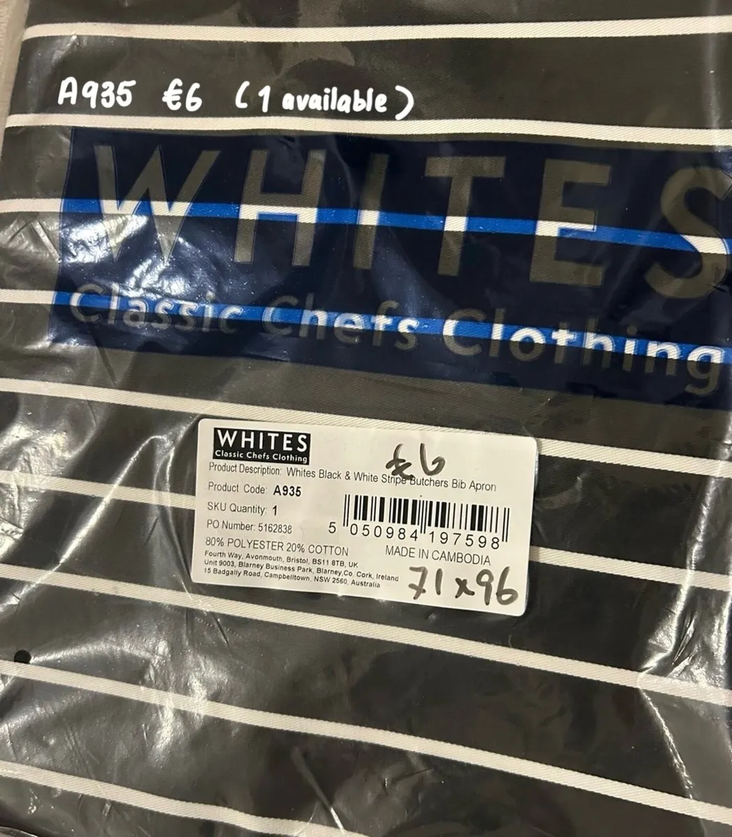 Brand New Chef Apron & Jackets - Image 2