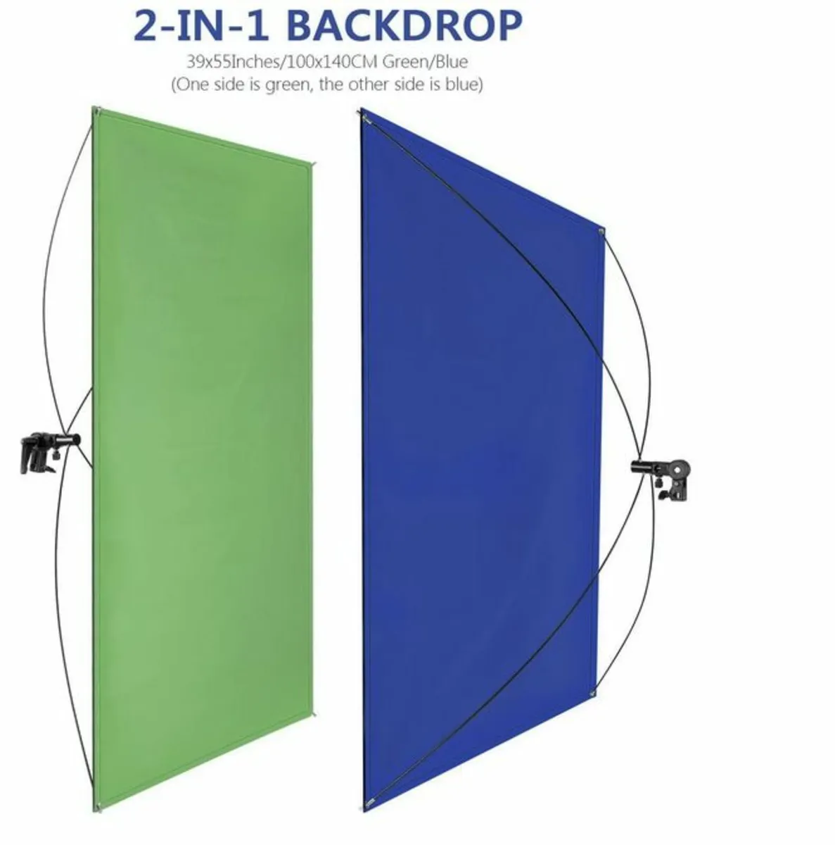 Blue/Green Backdrop for Video Shooting - Image 4