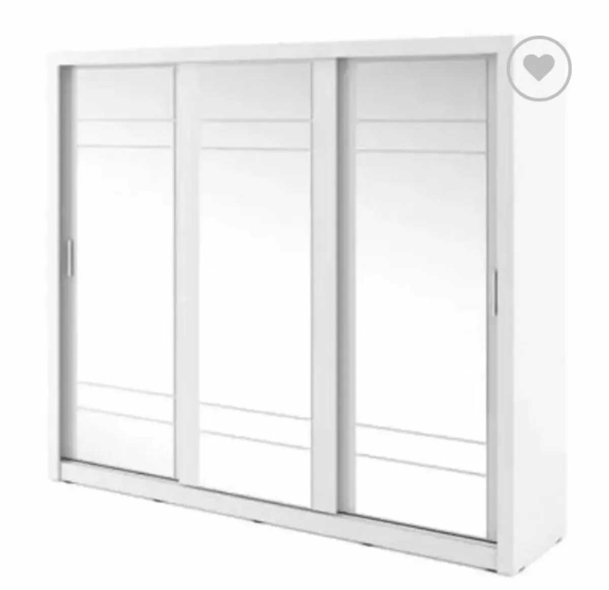 Boston Sliderobe 2.5m White. Free home delivery - Image 2