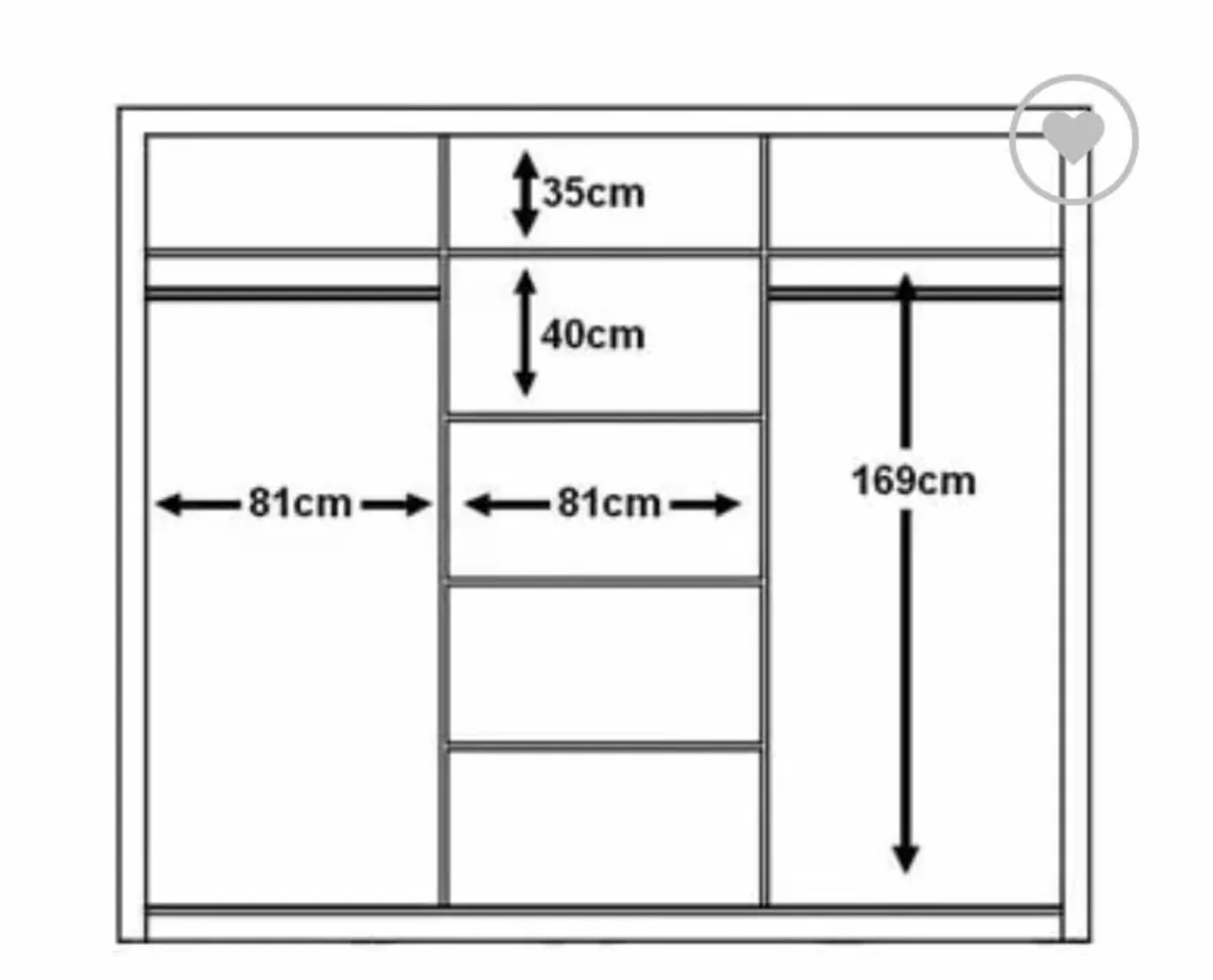 Boston Sliderobe 2.5m White. Free home delivery - Image 3
