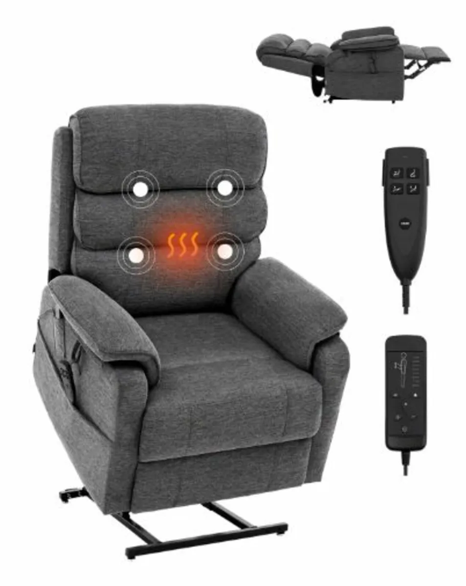 Power Lift Recliner Chair, Lift Chair with Heat - Image 1