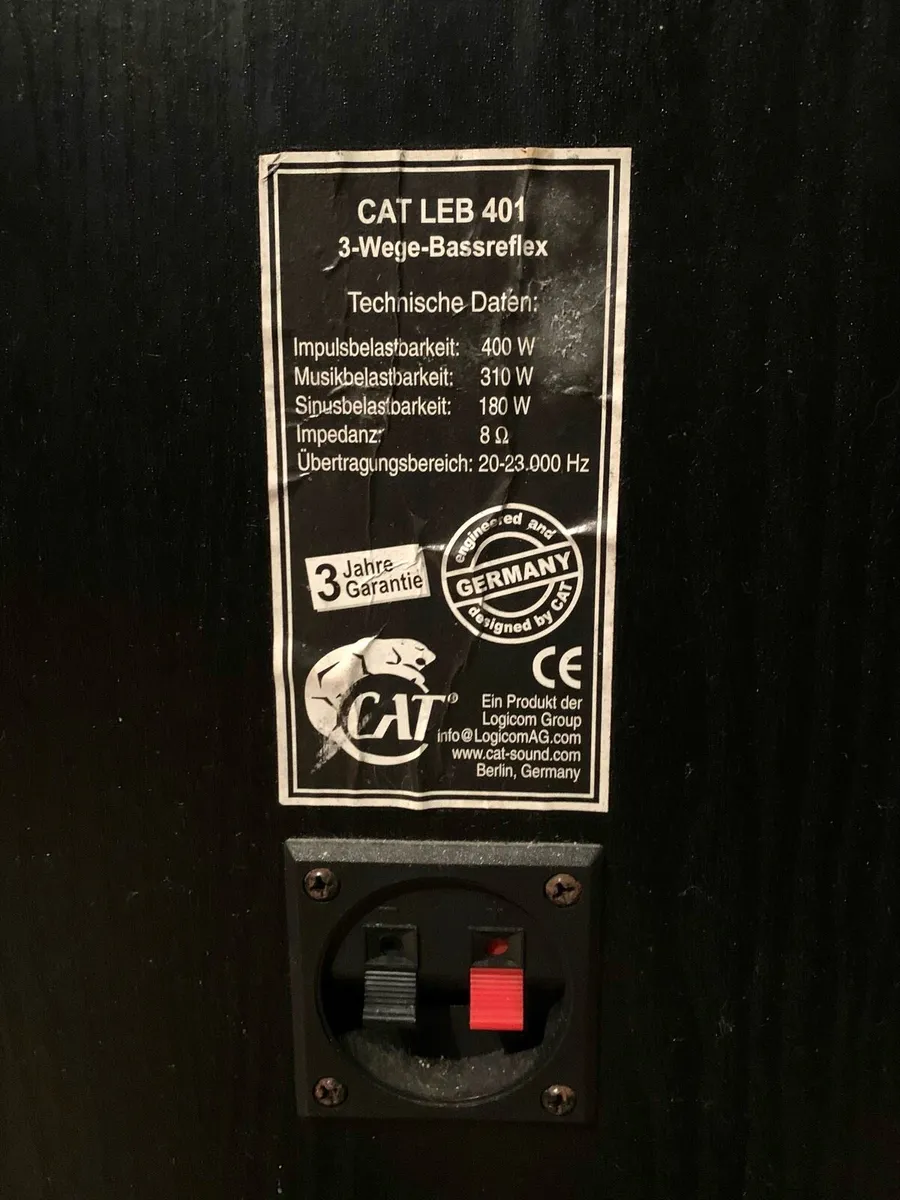 Cat LEB 401 Floor Standing Speakers - Image 3