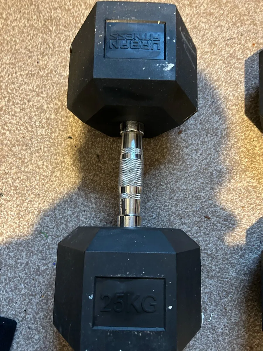 2x 25kg Dumbbells - Image 3