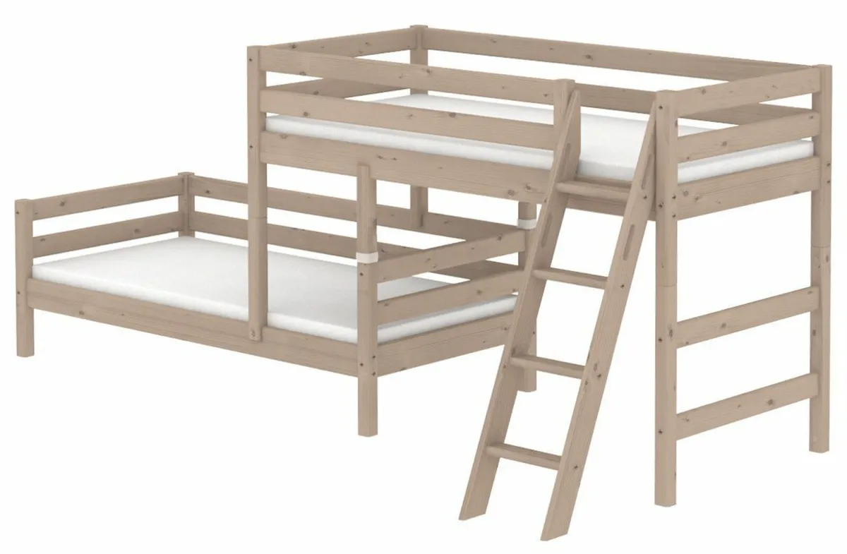 Flexa mid-height bunk bed
