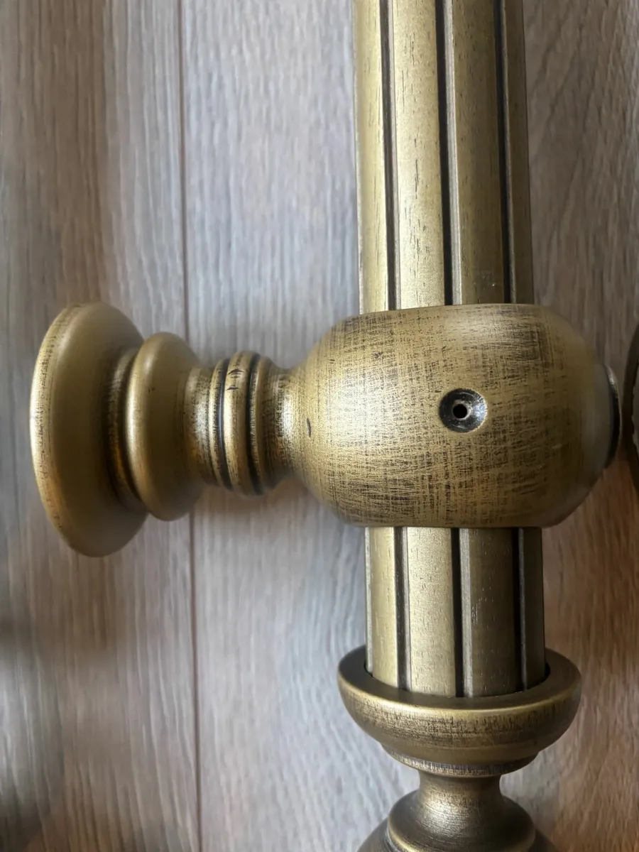 Vintage Laura Ashley reeded curtain poles - Image 3