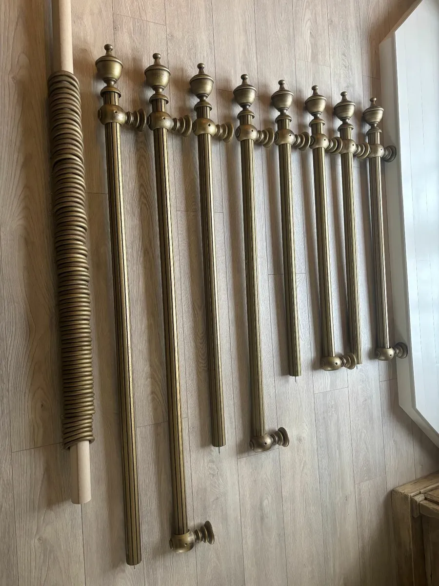 Vintage Laura Ashley reeded curtain poles - Image 2