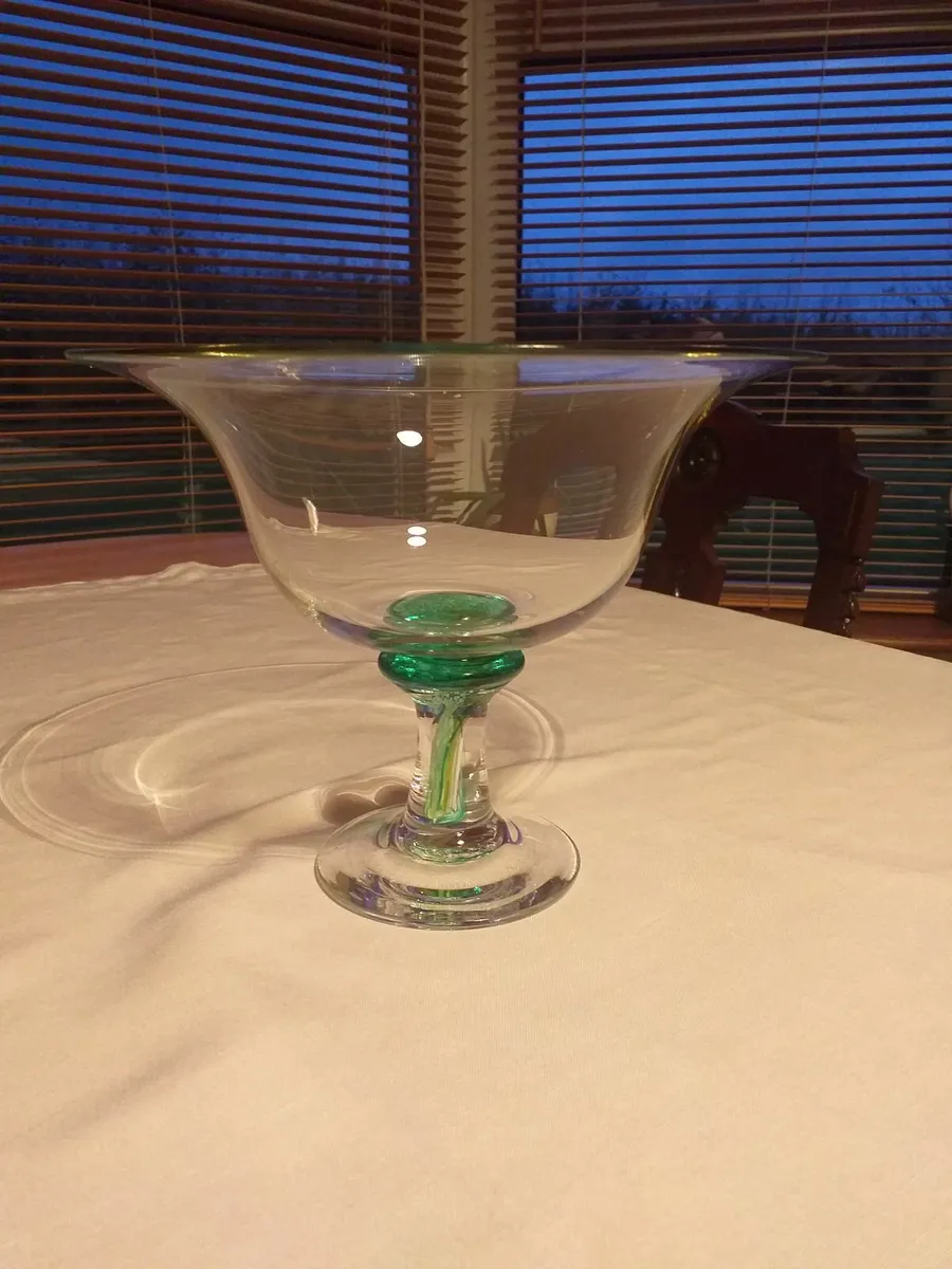 Jerpoint Glass Studio footed bowl - Image 4