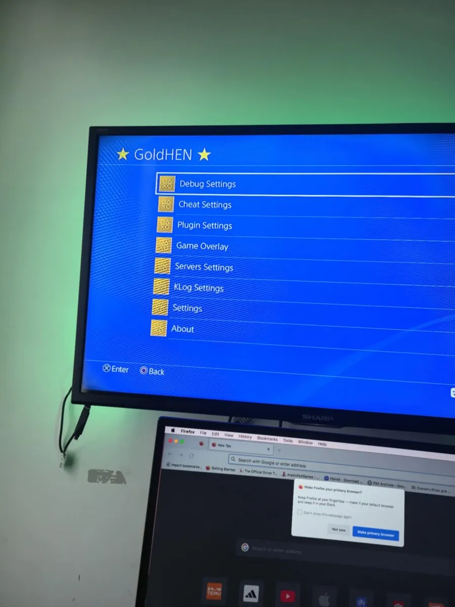 PS4 fat 500GB white 12.00 jailbreak - Image 2