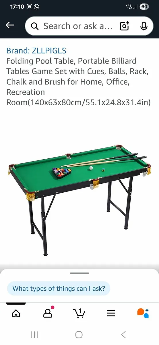 Pool table folding kids - Image 1