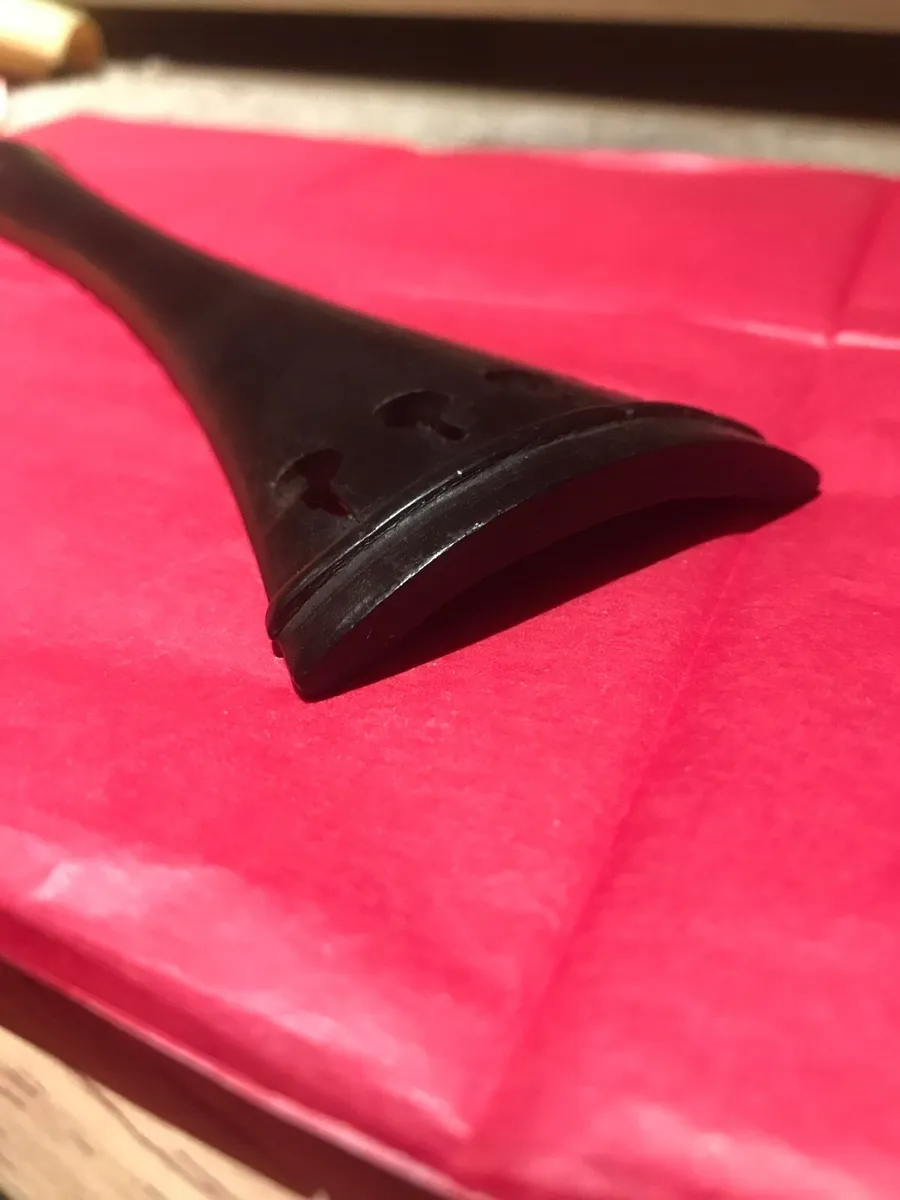 Cello tailpiece 4/4 vintage ebony - Image 1