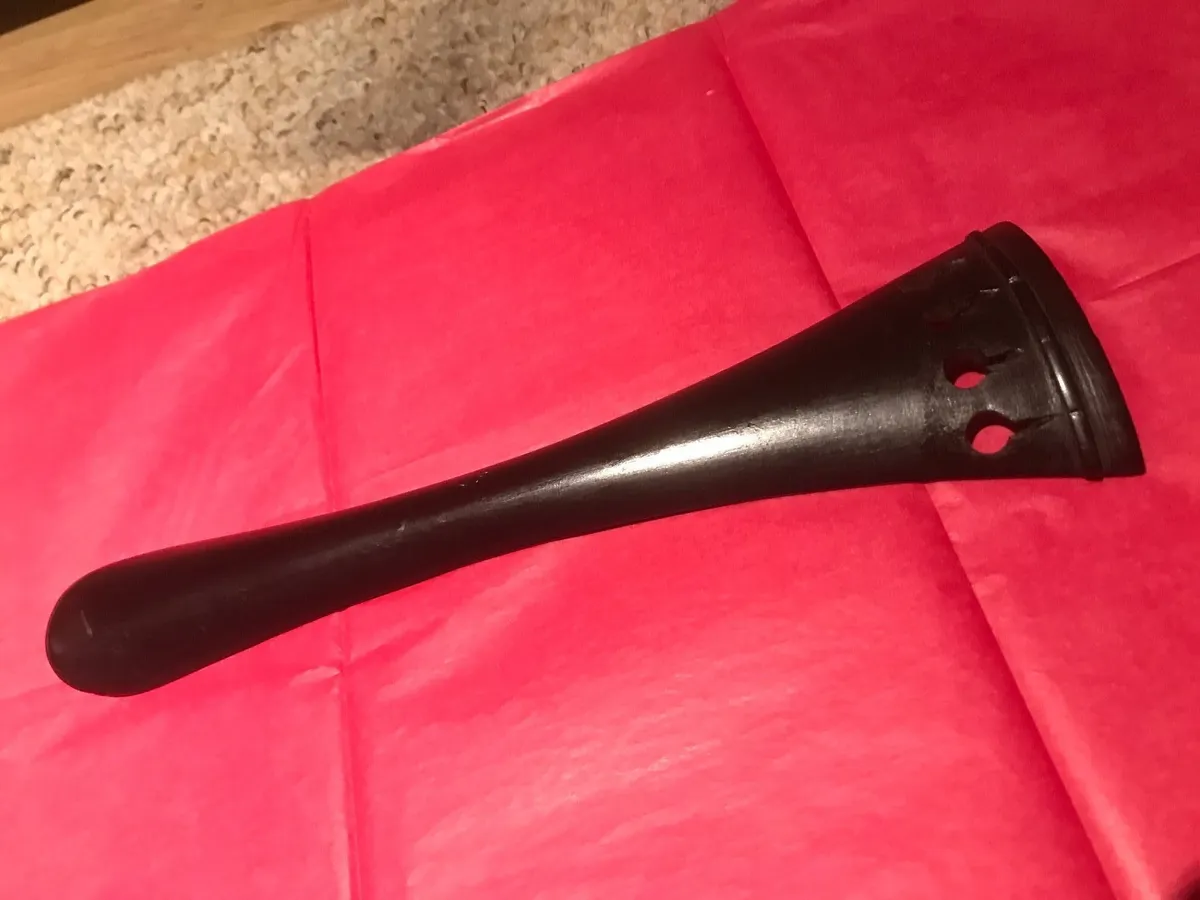 Cello tailpiece 4/4 vintage ebony - Image 2