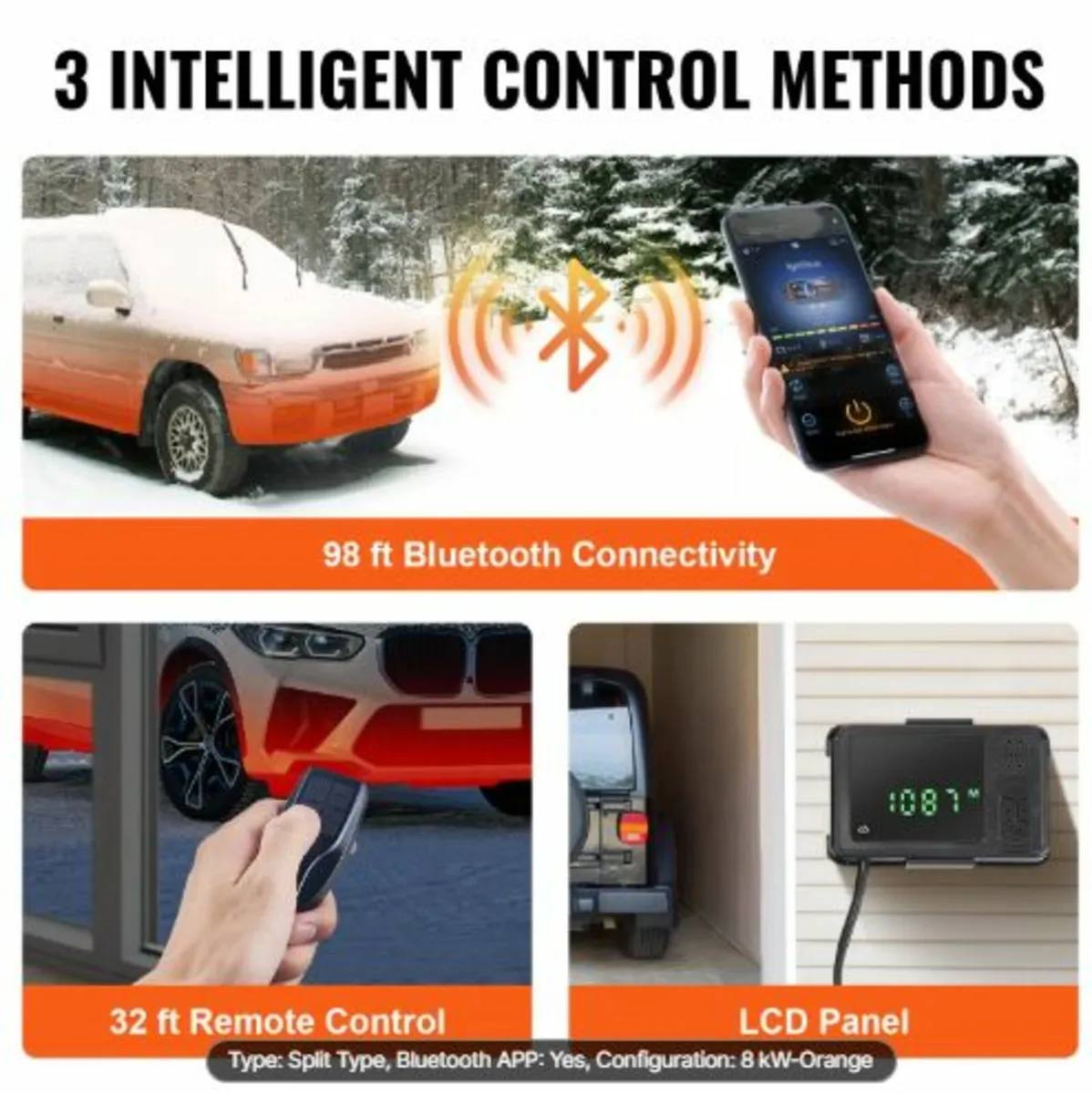 Bluetooth App Control Diesel Air Heater, 12V 5-8KW - Image 2