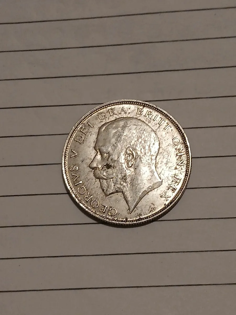 1923 half crown silver - Image 2