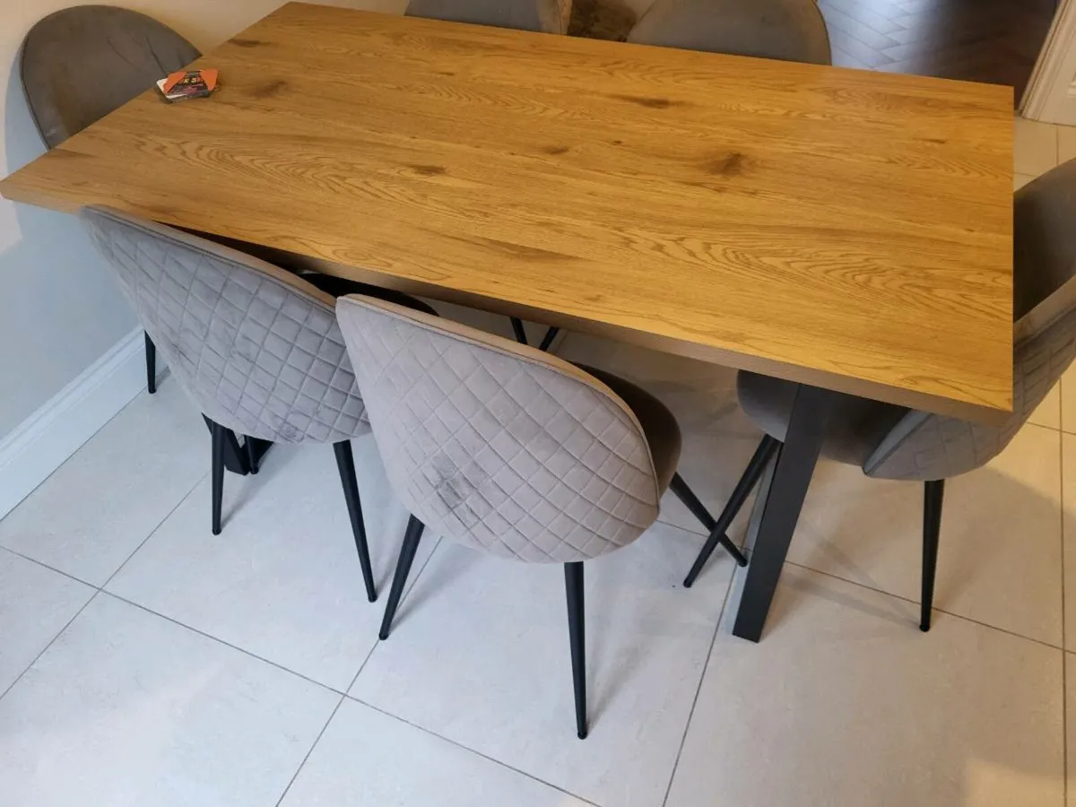 Jysk Aabenraa warm oak table 
1.6m
KOKKEDAL chair - Image 2