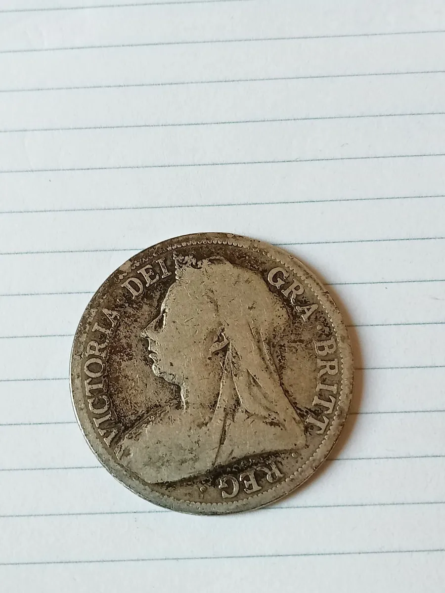 1900 half crown silver - Image 2