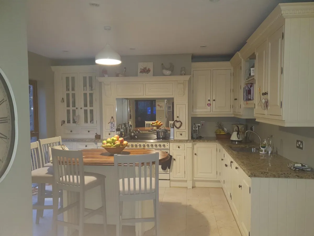 Solid Wood Inframe Handpainted Kitchen - Image 1