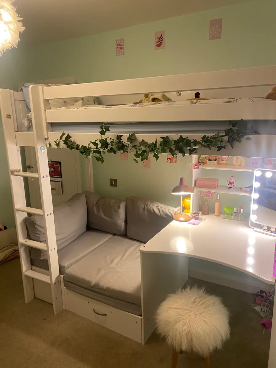 Flexa bunk bed with desk & sofa bed - Image 1