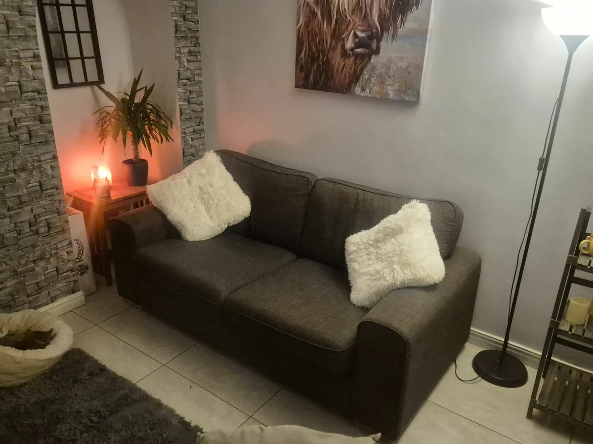 2 x Grey Sofas - Image 2