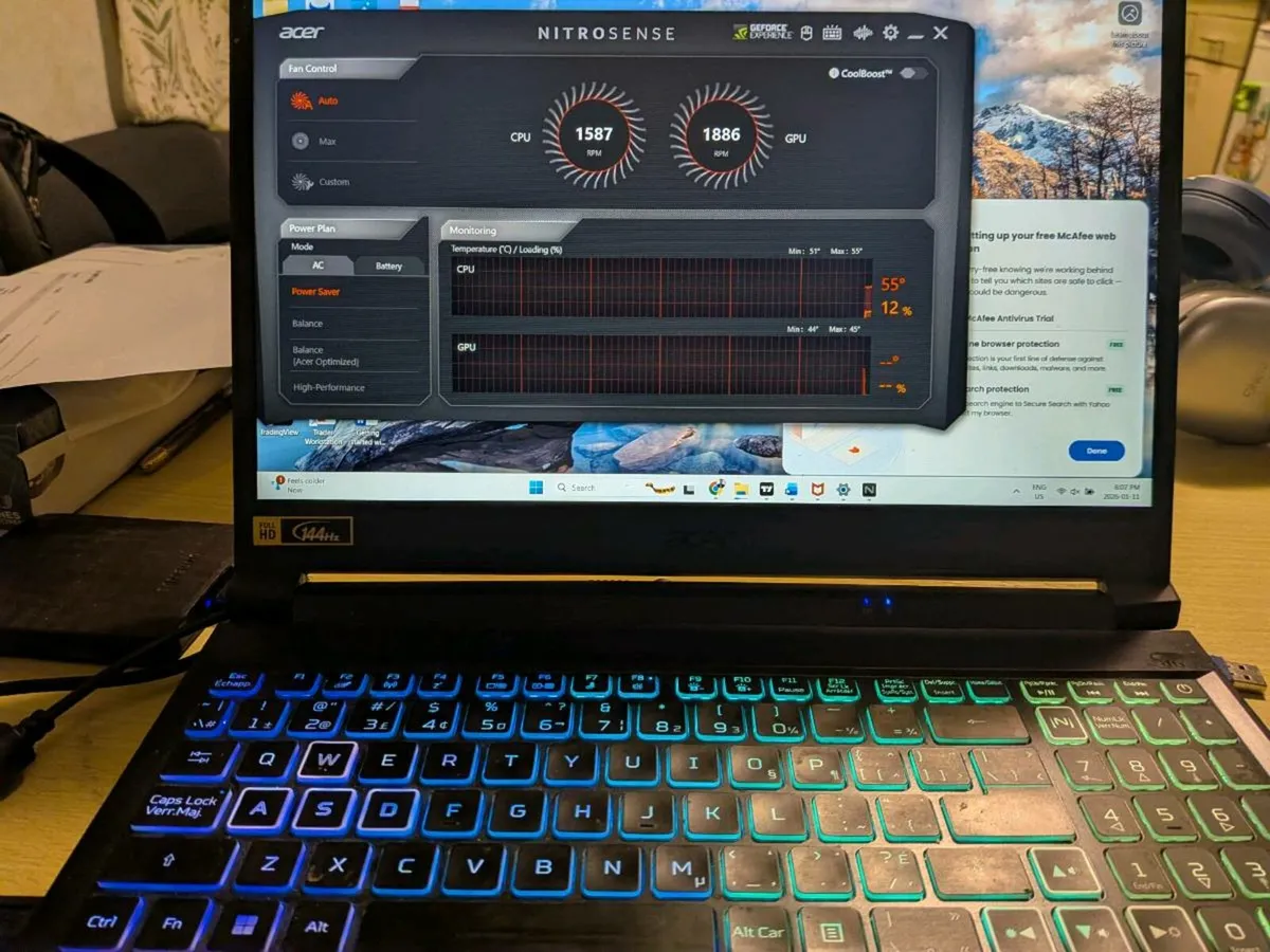 Acer Nitro 5 gaming laptop RTX 3060 - Image 1