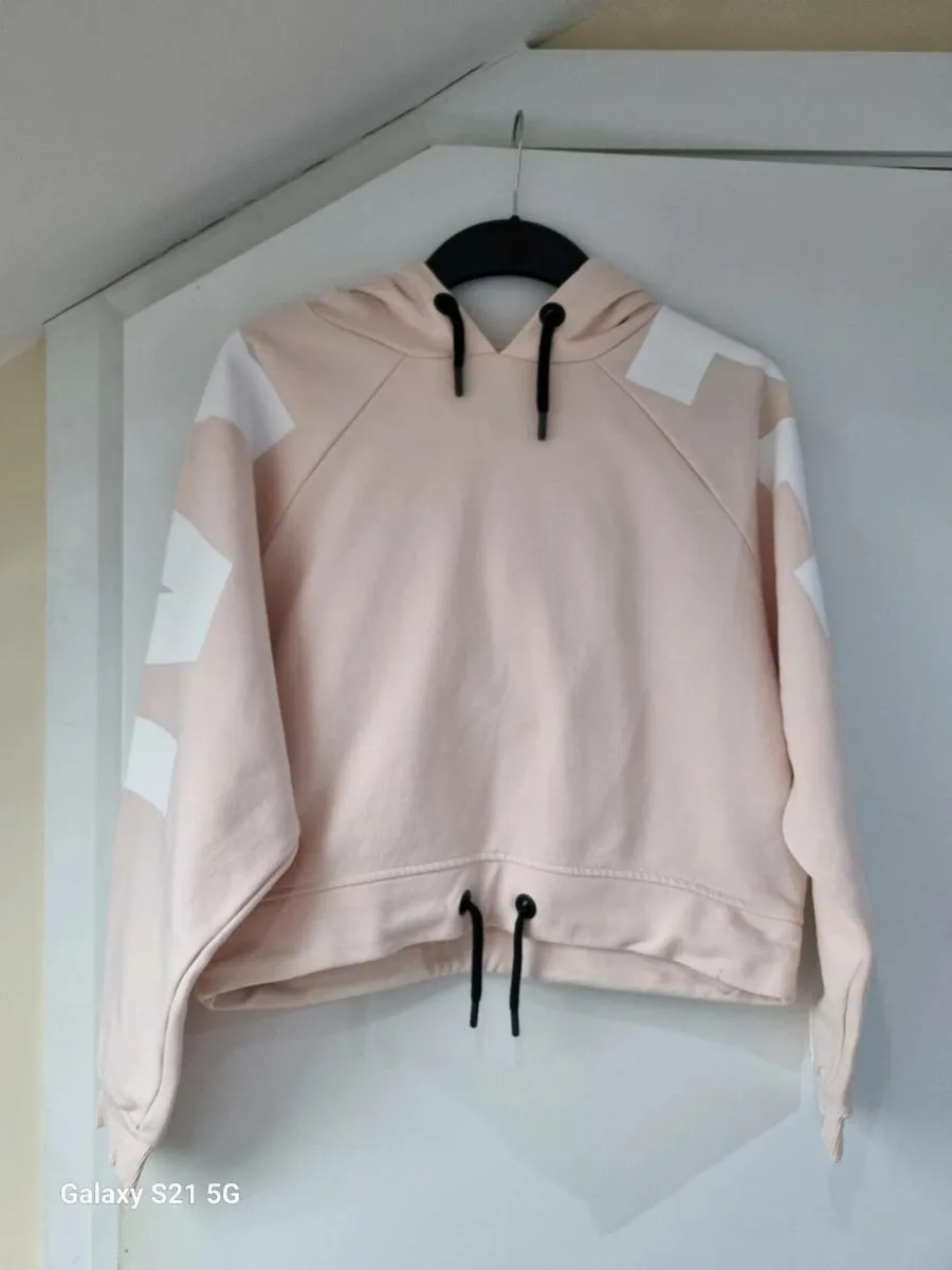 Ivy Park Light Pink Cropped Sweatshirt - Size Smal - Image 1