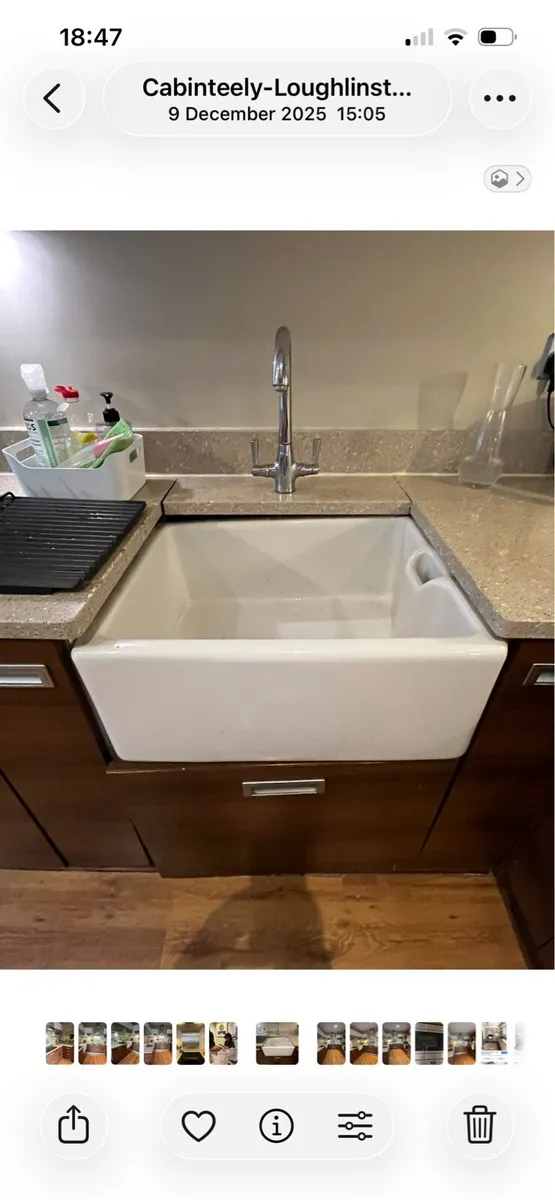 Kitchen cabinets, Belfast sink, neff double oven - Image 3