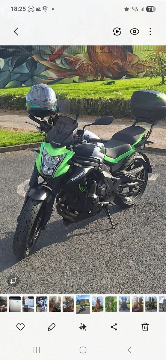 Kawasaki ER-6n 2014 – Low Mileage – Extras - Image 1