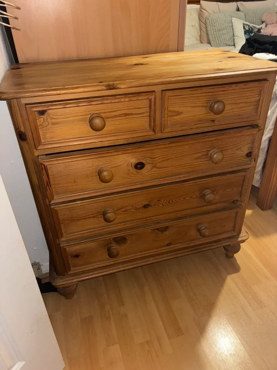 Wooden chest of drawers - Image 4