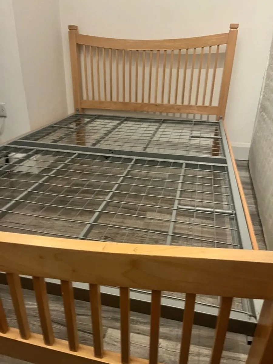 Small Double Bed with mattress - Image 2