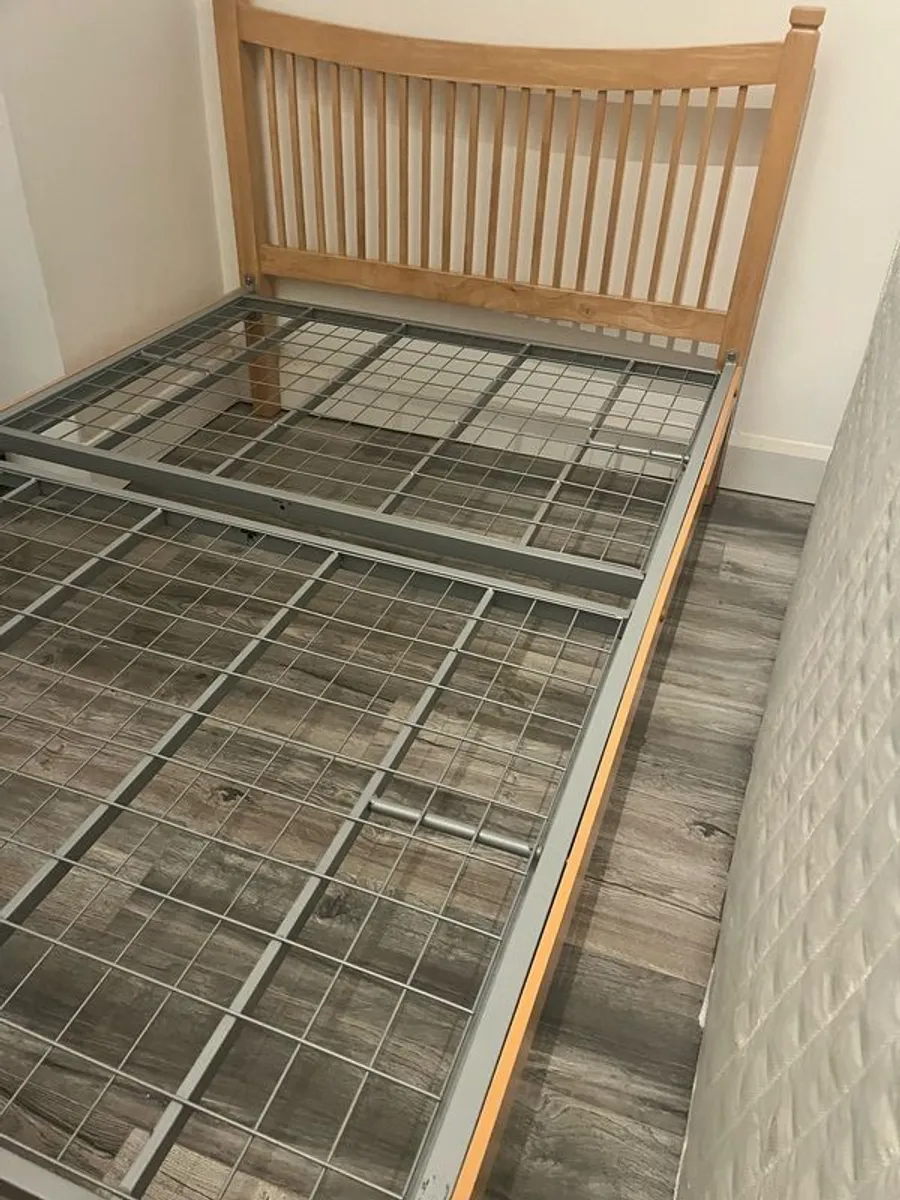 Small Double Bed with mattress - Image 3