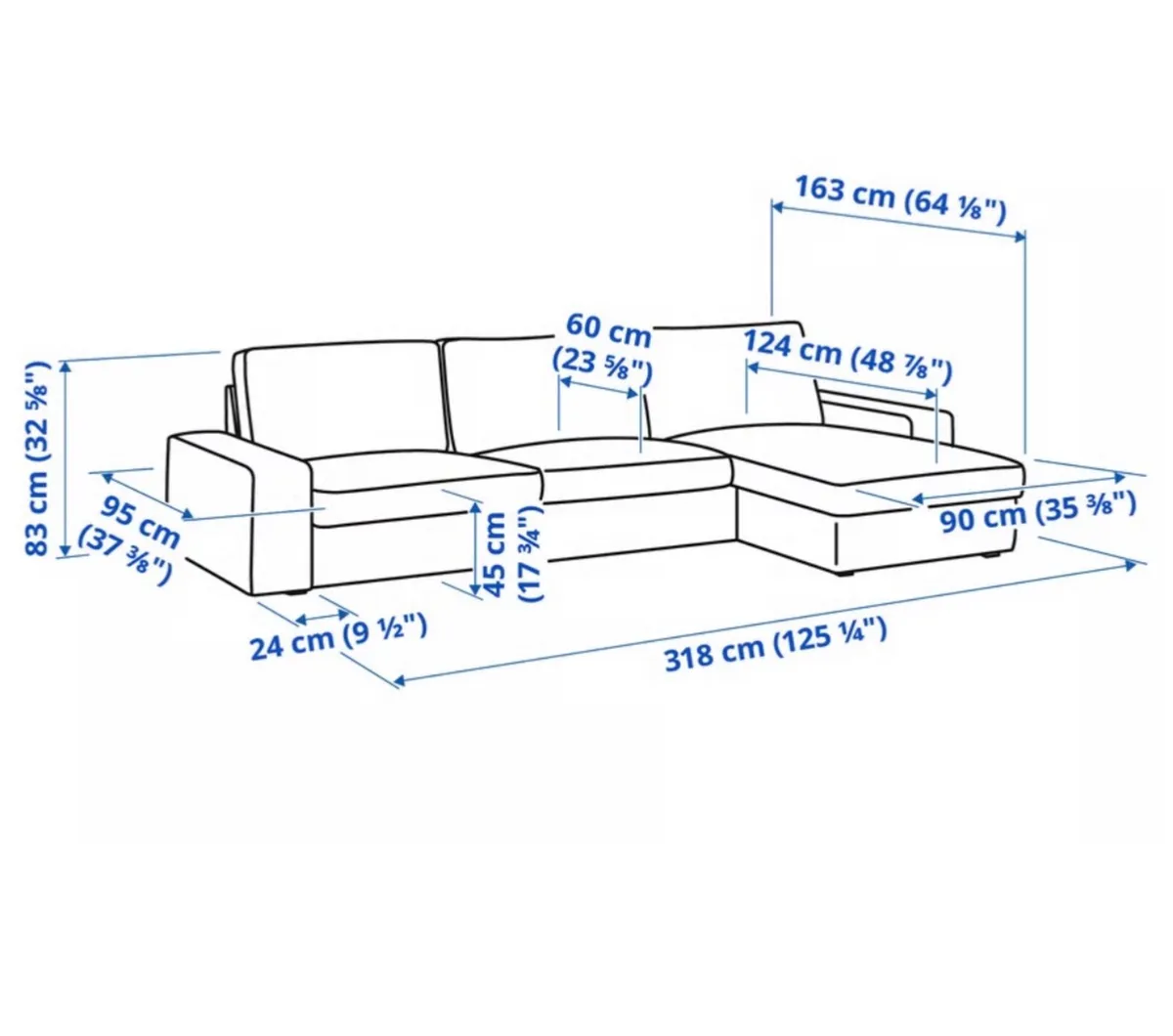 4 seater leather sofa - Image 4