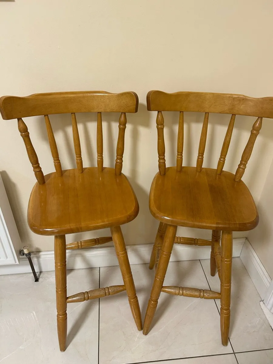 Two breakfast bar stools - Image 1