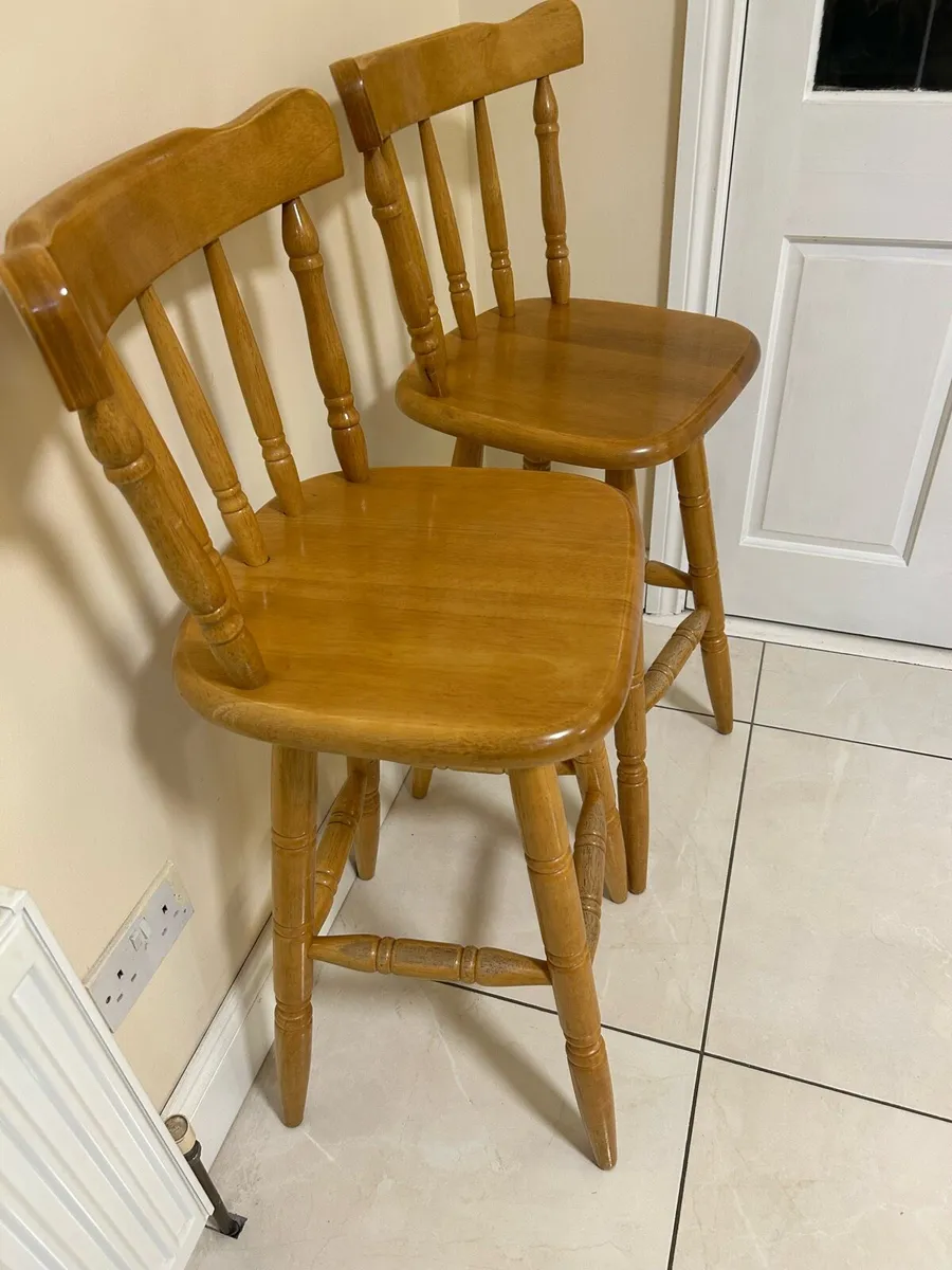Two breakfast bar stools - Image 2