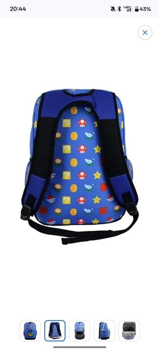 Super Mario Kids Backpack School Bag - Image 2