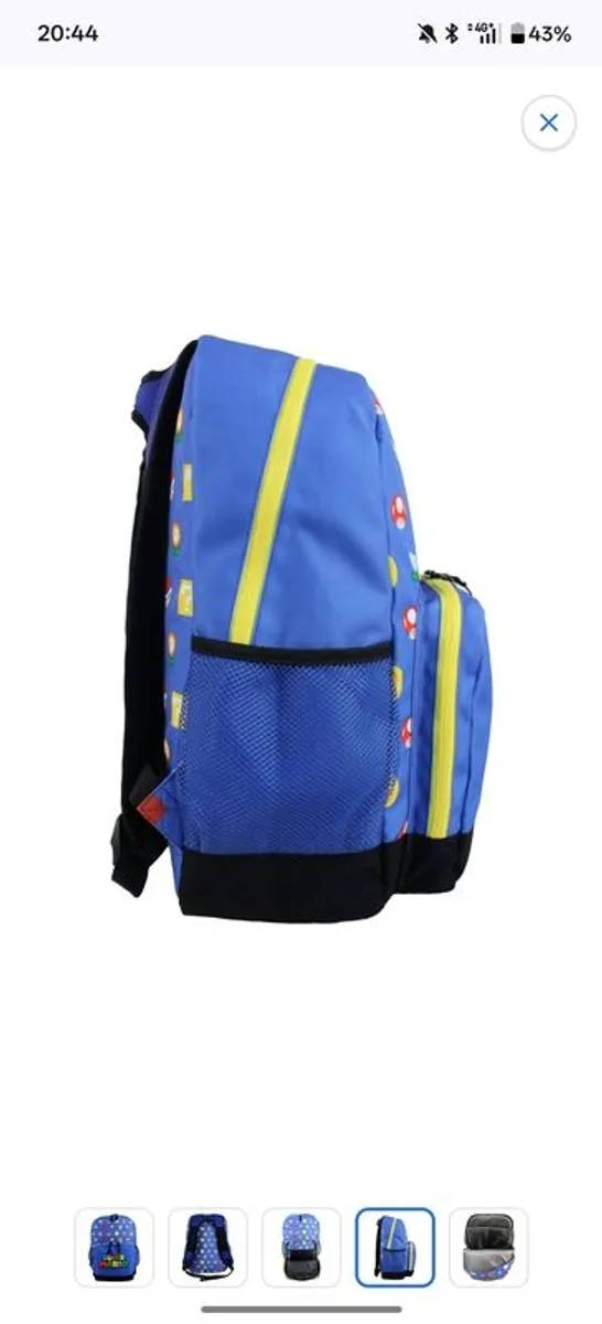 Super Mario Kids Backpack School Bag - Image 3