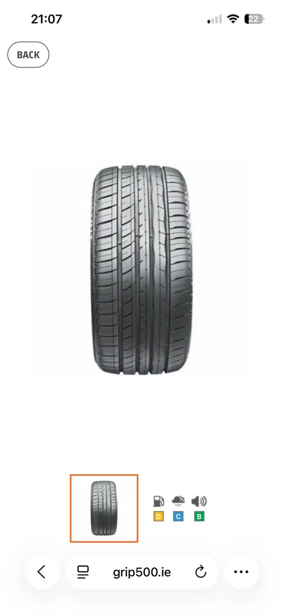 Car tyre 225 40 ZR18