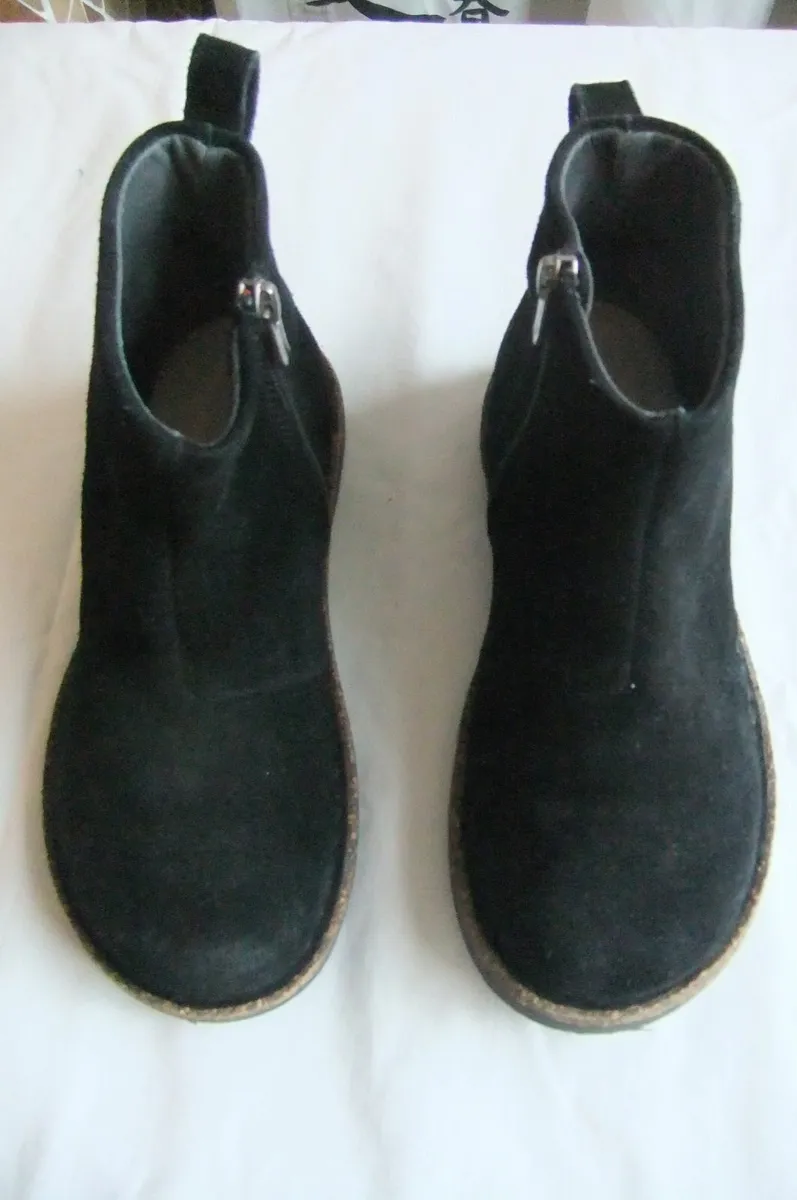 Birkenstock Melrose Black Suede Chelsea Boots 36 - Image 1