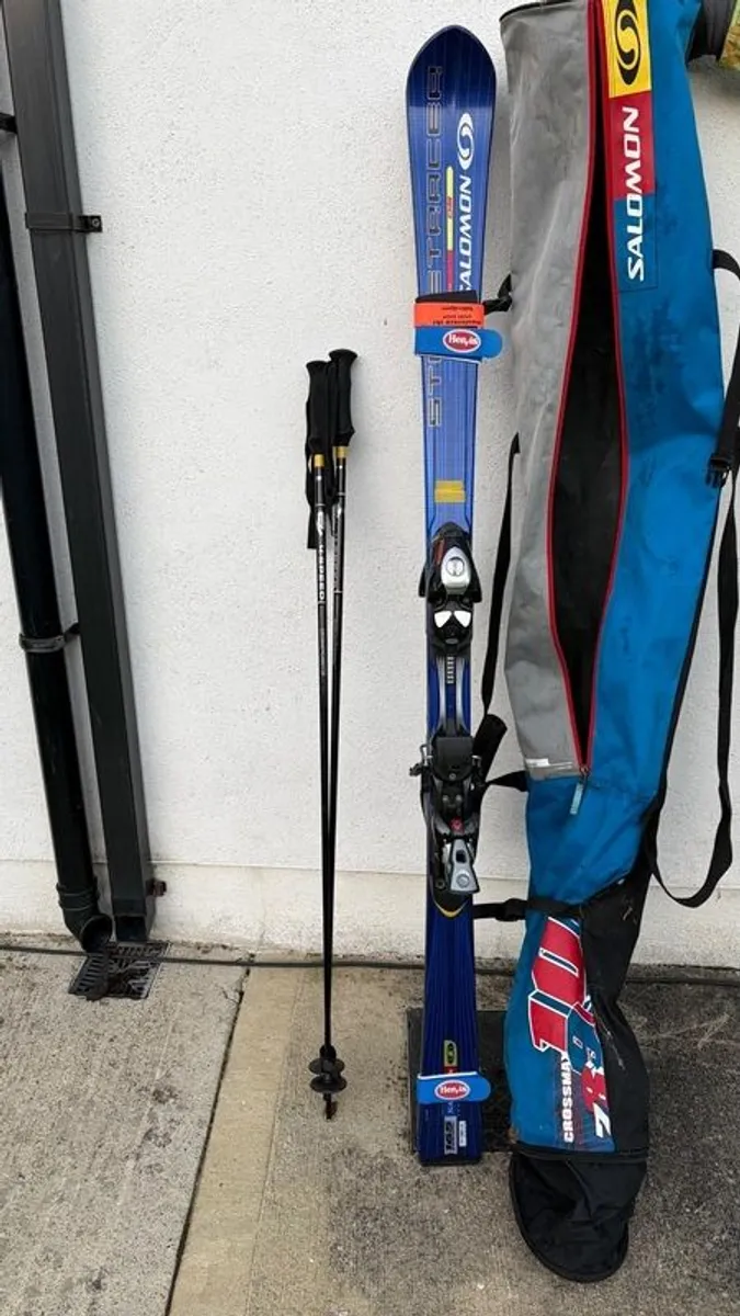 Salmon Skis /Poles and  ag - Image 1