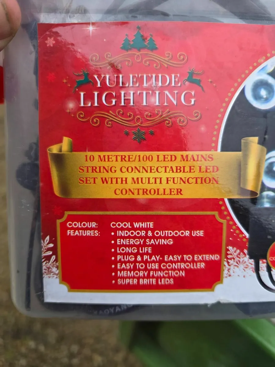 Christmas Lights 80m total cool white - Image 3