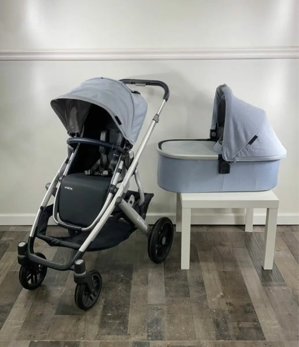 UPPAbaby Vista Travel System – William (Blue/Grey) - Image 1