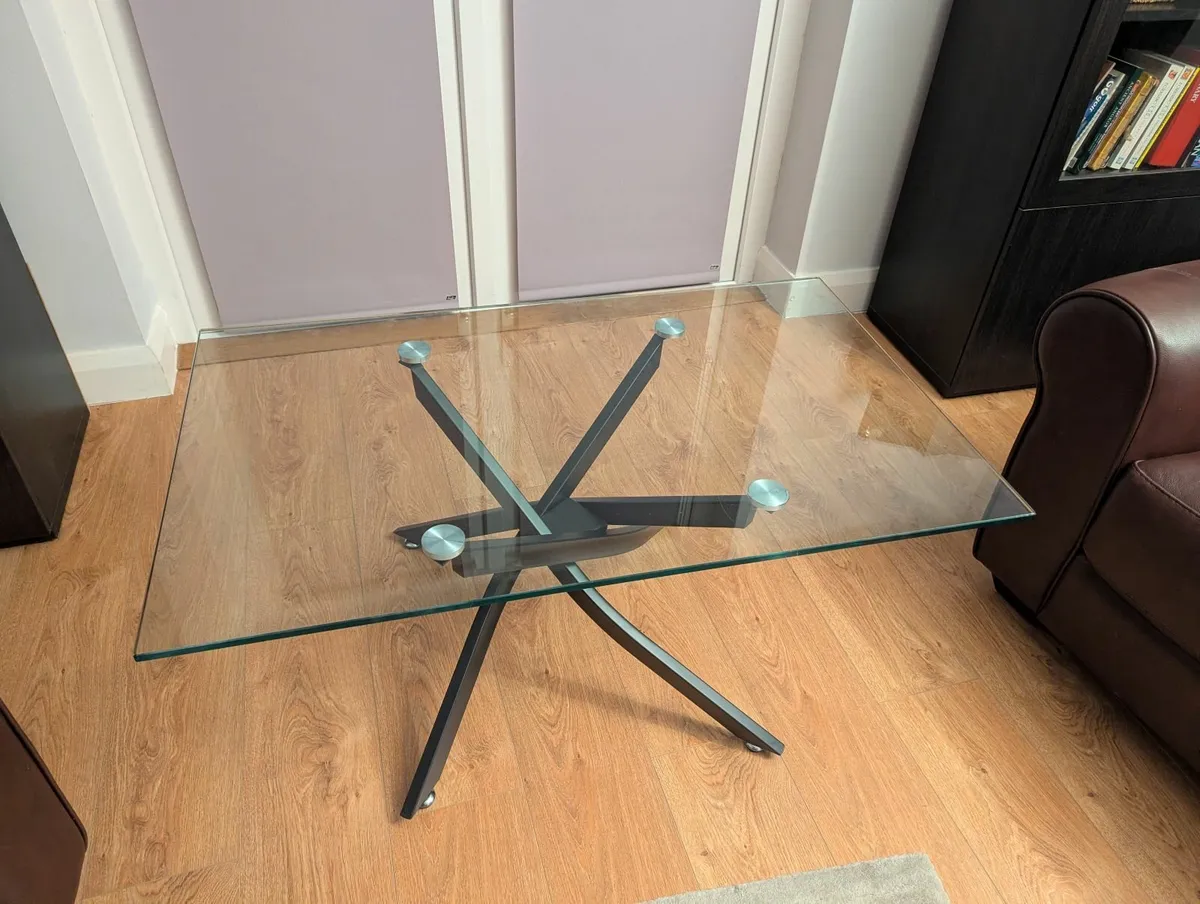 Glass top coffee table - Image 2