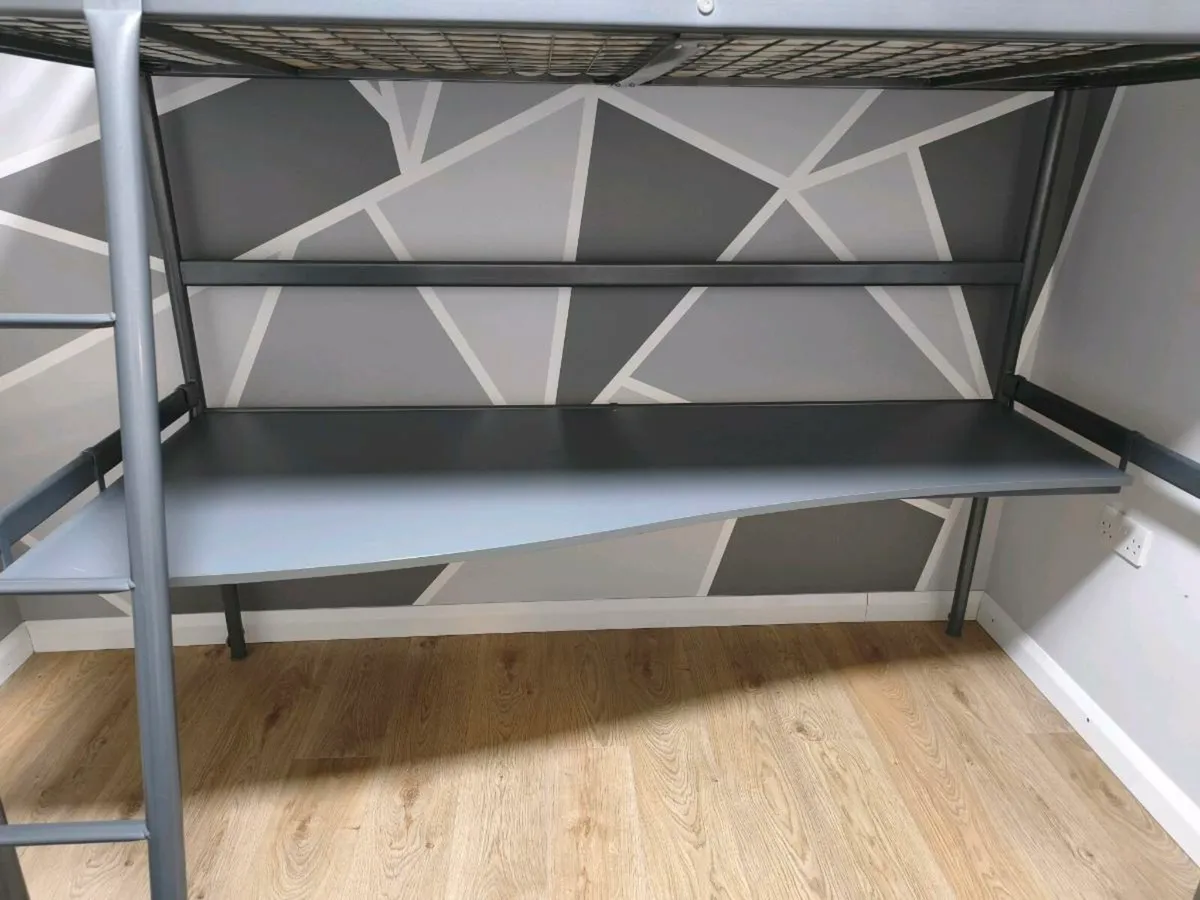 Loft bed with desk - Image 3