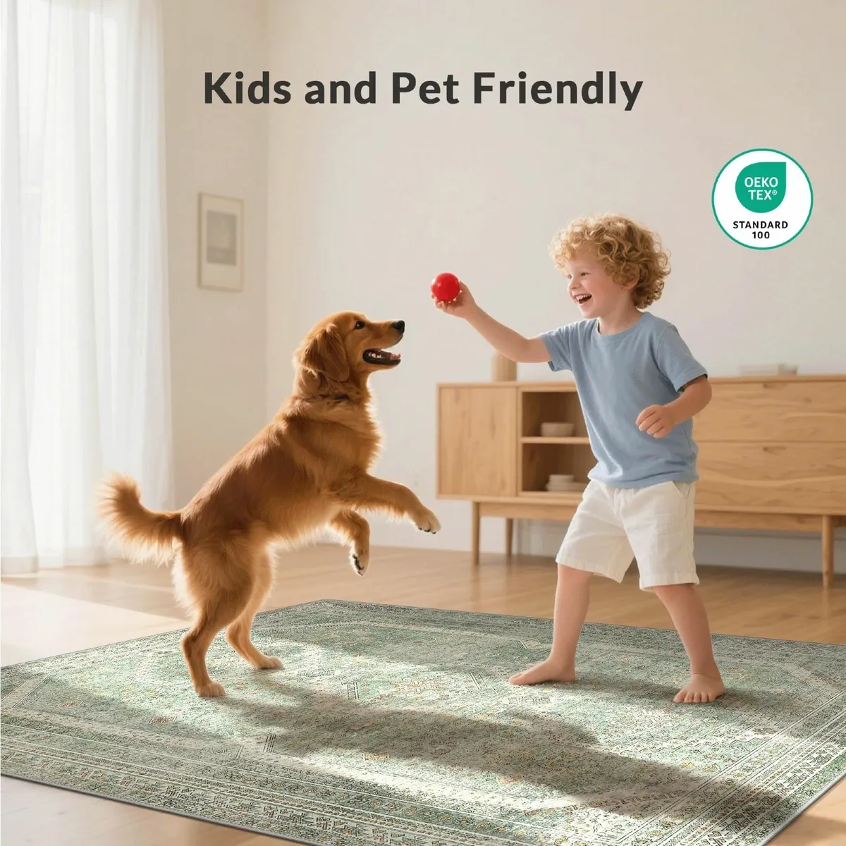 Rugs Living Room 240x300cm Extra Large Washable - Image 3