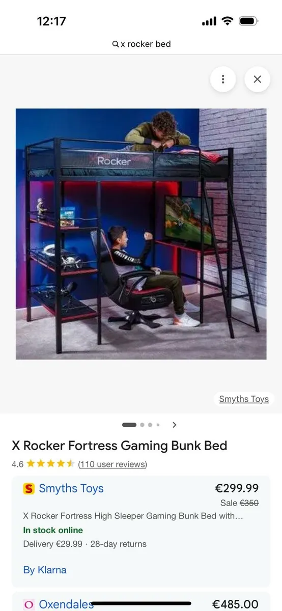 X rocker gaming bed - Image 1