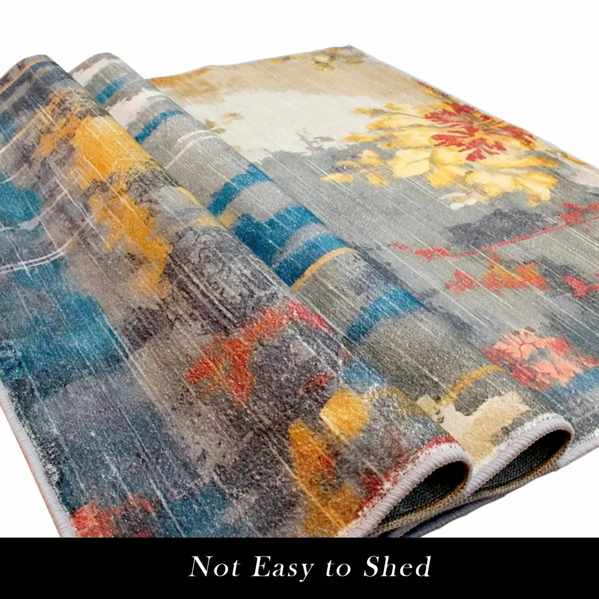 Area Rugs for Living Room 200 x 300 cm Blue Grey - Image 3