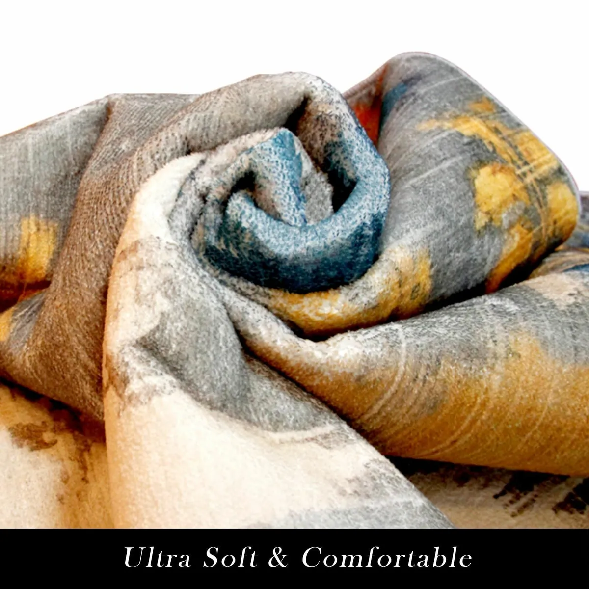 Area Rugs for Living Room 200 x 300 cm Blue Grey - Image 4